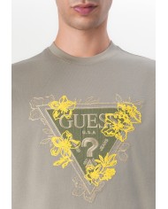 Guess Camiseta SS CN Flower Triangle Tee