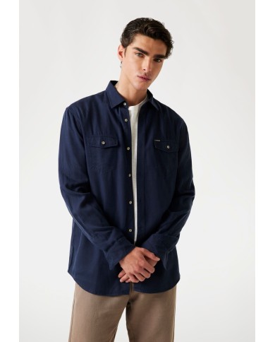 Guess Camisa Washed Fluid Tencel Shirt