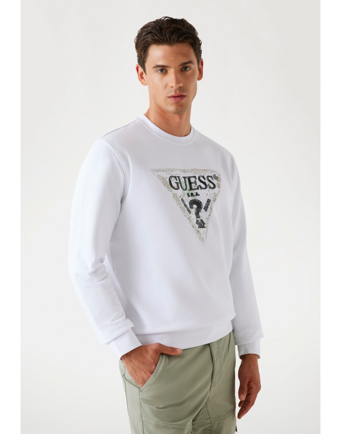 Guess Sudadera Guess Triangle CN SweatShirt