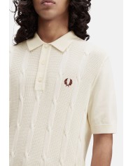 Fred Perry Polo Textured Cable Knit Shirt
