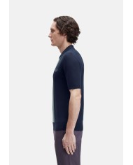 Fred Perry Polo Textured Stripe Knitted Shirt