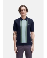 Fred Perry Polo Textured Stripe Knitted Shirt