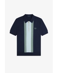 Fred Perry Polo Textured Stripe Knitted Shirt