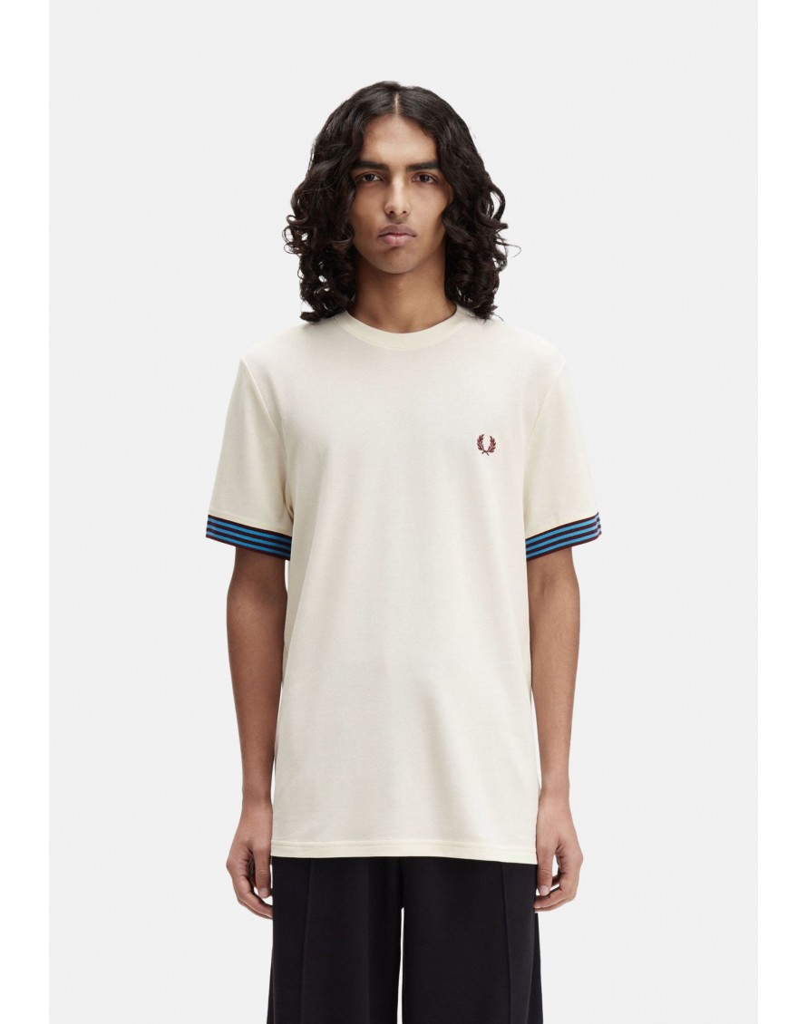 Fred Perry Camiseta Striped Cuff T-Shirt