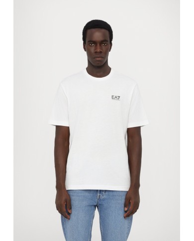 Emporio Armani Camiseta de punto de algodón Logo Series