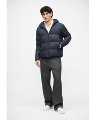 Emporio Armani Chaqueta acolchada en tejido técnico con capucha