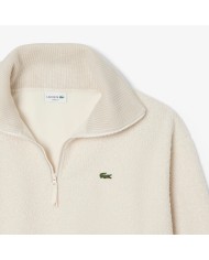 Lacoste Sudadera de cuello alto con cremallera de forro polar
