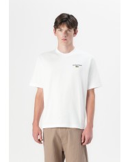 Lacoste Camiseta estampada de corte amplio de punto jersey grueso