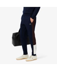 Lacoste Pantalón de chándal de felpa de corte tapered