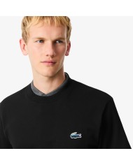 Lacoste Camiseta de punto jersey grueso con cocodrilo con paisaje