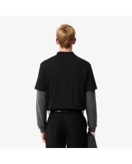 Lacoste Camiseta de punto jersey grueso con cocodrilo con paisaje