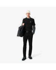 Lacoste Camiseta de punto jersey grueso con cocodrilo con paisaje