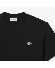 Lacoste Camiseta de punto jersey grueso con cocodrilo con paisaje