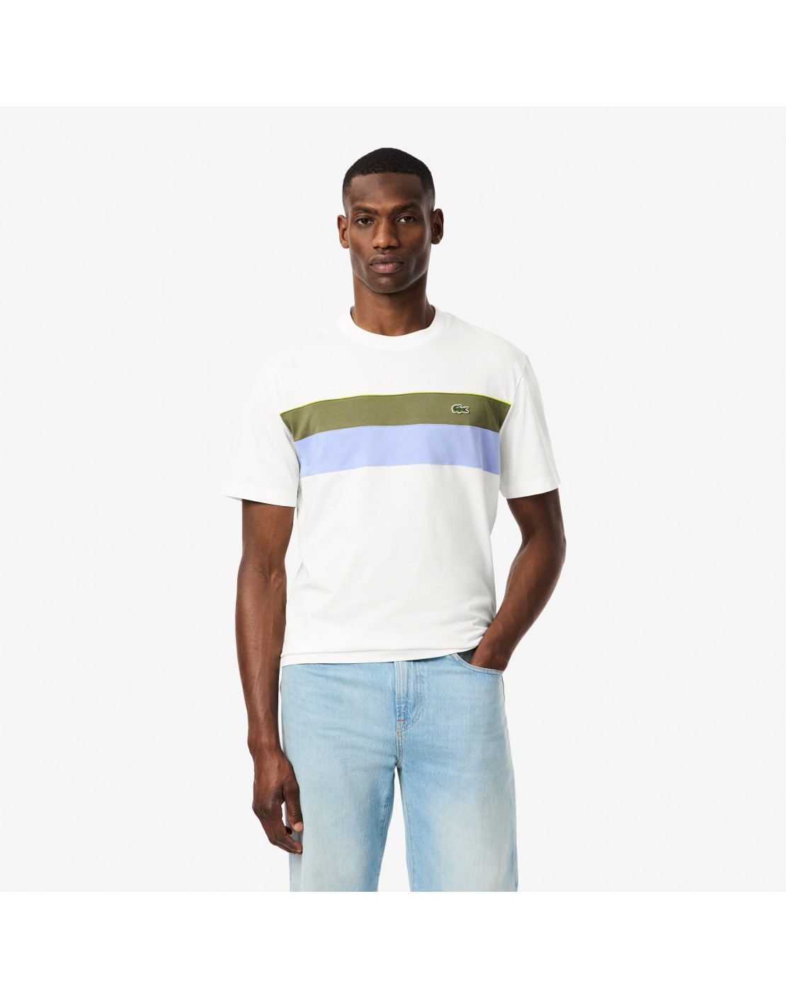 Lacoste Camiseta color block de punto jersey