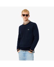Lacoste Jersey de punto jersey de algodón de rayas