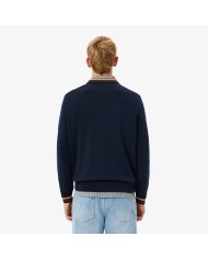 Lacoste Jersey de punto jersey de algodón de rayas