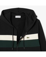 Lacoste Sudadera con capucha y cremallera color block