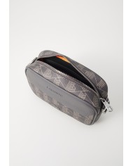 Lacoste Bandolera pequeña The Blend en lona con monograma