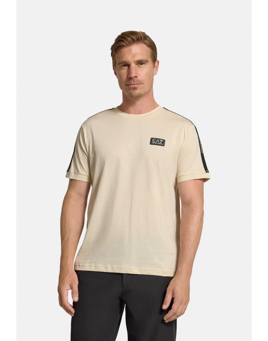 Emporio Armani Camiseta de punto de algodón Logo Series