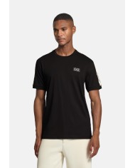 Emporio Armani Camiseta de punto de algodón Logo Series