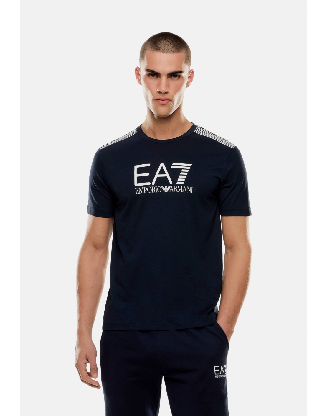 Emporio Armani Camiseta de cuello redondo 7 Lines ASV