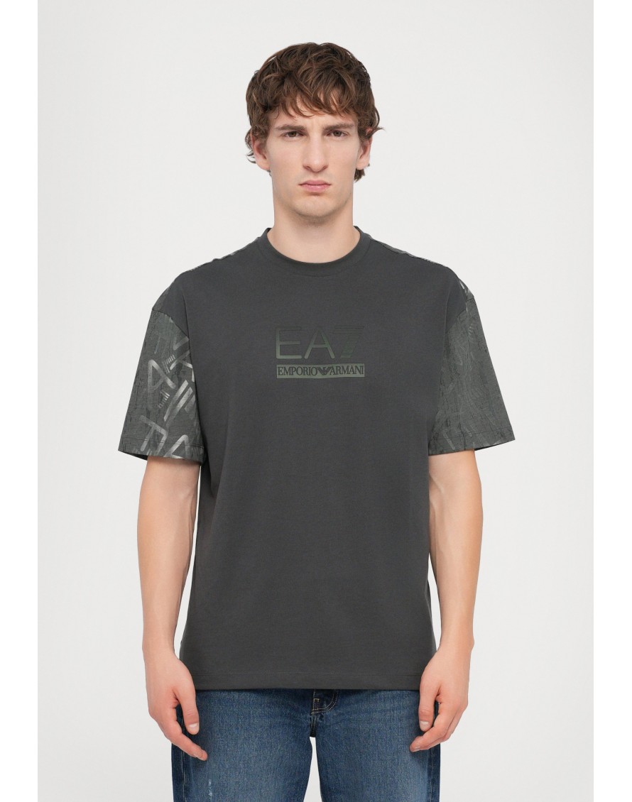 Emporio Armani Camiseta Graphic Series de punto de algodón