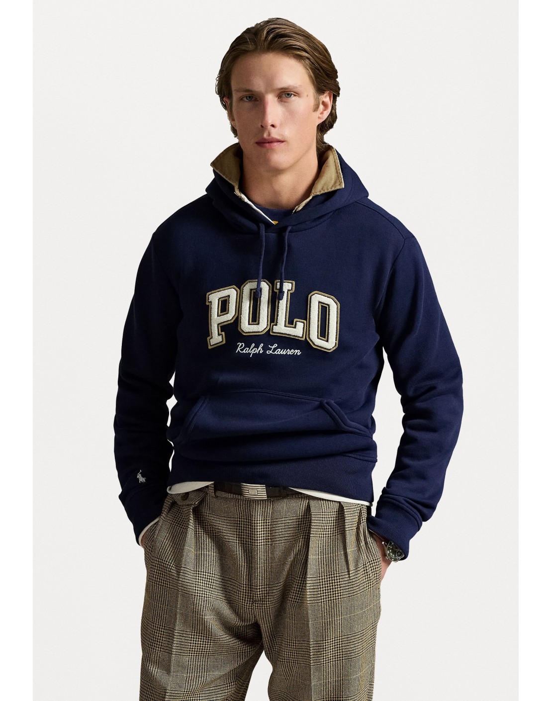 Ralph Lauren Sudadera capucha de felpa con logotipo