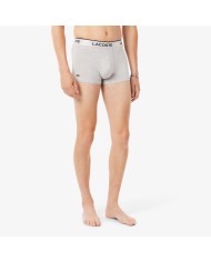 Lacoste Pack de 3 bóxeres con cinturilla plateada