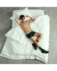 Lacoste Pack de 3 bóxeres con cinturilla plateada