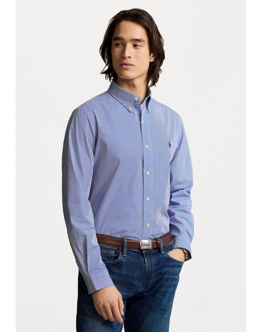 Ralph Lauren Camisa de popelina elástica Custom Fit