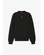 Hugo Boss Polo San Pauley-C de algodón interlock con cremallera
