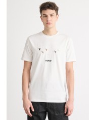 Hugo Boss Camiseta Dugolini con ilustración de logo bordado