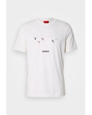 Hugo Boss Camiseta Dugolini con ilustración de logo bordado