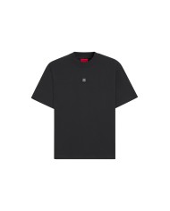 Hugo Boss Camiseta Danovoti algodón interlock con cinta geométrica