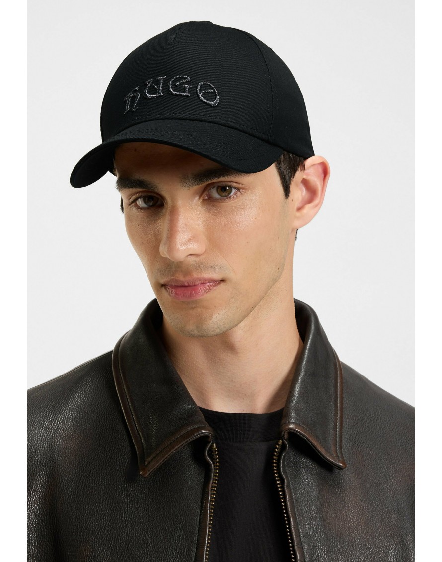Hugo Boss Gorra Jude-GL con logo bordado de efecto metalizado