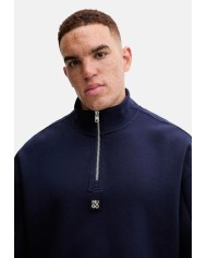 Hugo Boss Sudadera de algodón con cinta geométrica