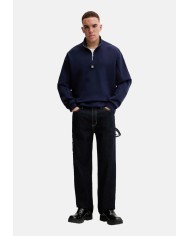 Hugo Boss Sudadera de algodón con cinta geométrica