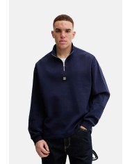 Hugo Boss Sudadera de algodón con cinta geométrica