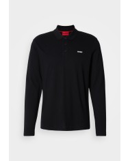 Hugo Boss Polo Donoslong de piqué de algodón con logo estampado