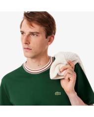 Lacoste Camiseta con cuello de rayas fabricada en Francia