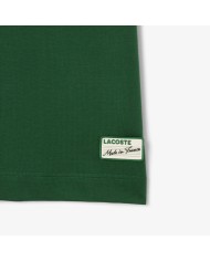 Lacoste Camiseta con cuello de rayas fabricada en Francia