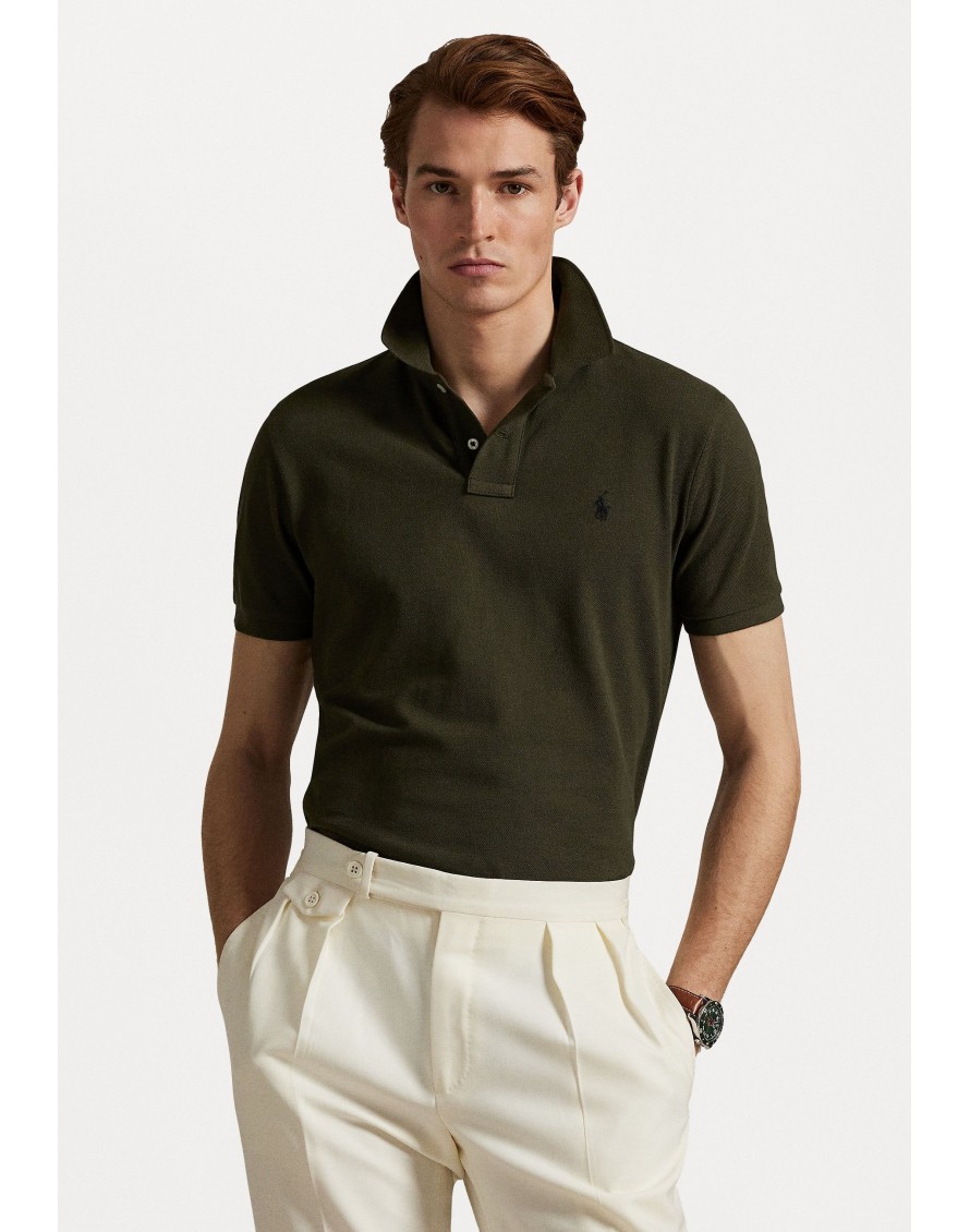 Ralph Lauren Polo Custom Slim Fit Mesh Polo Short