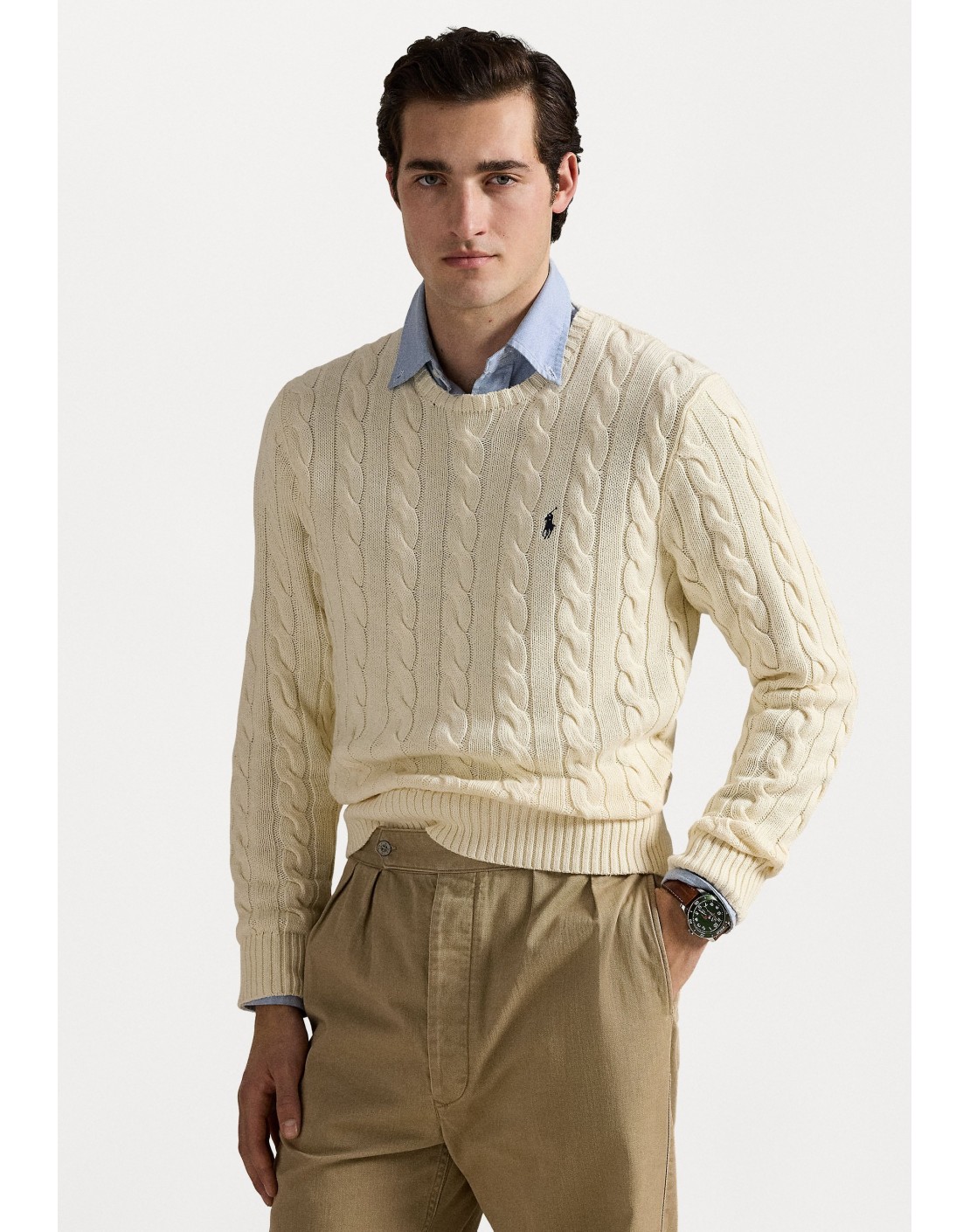 Ralph Lauren  Jersey de punto Cablr-Knit Cotton Sweater