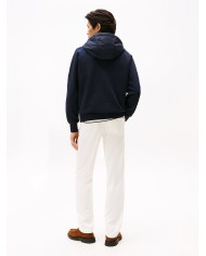 Tommy Hilfiger Sudadera capucha Mix Media 1/4 Zip Hoodie
