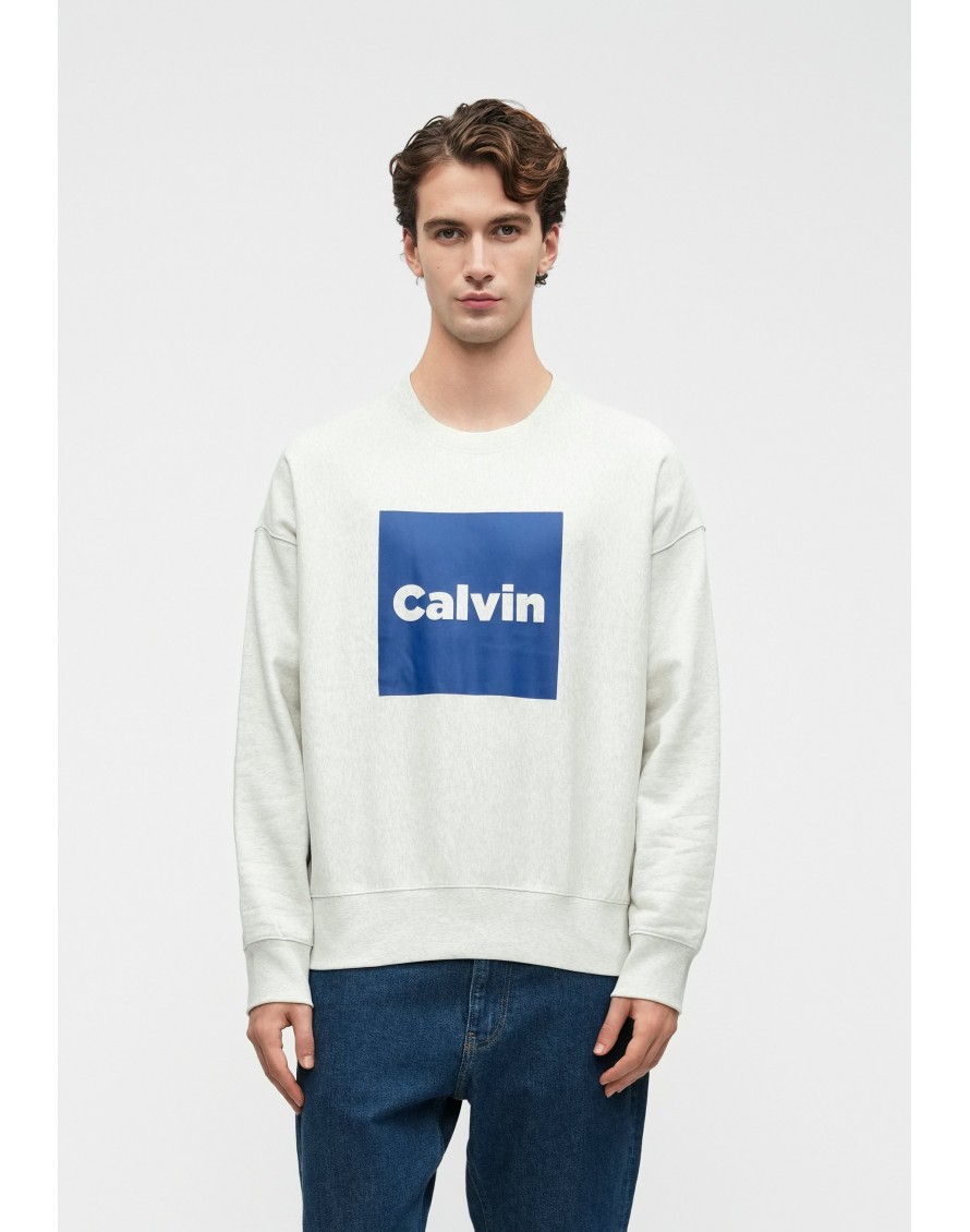 Calvin Klein Sudadera LS Premium Fleece Calvin Box Graphic