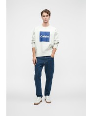 Calvin Klein Sudadera LS Premium Fleece Calvin Box Graphic