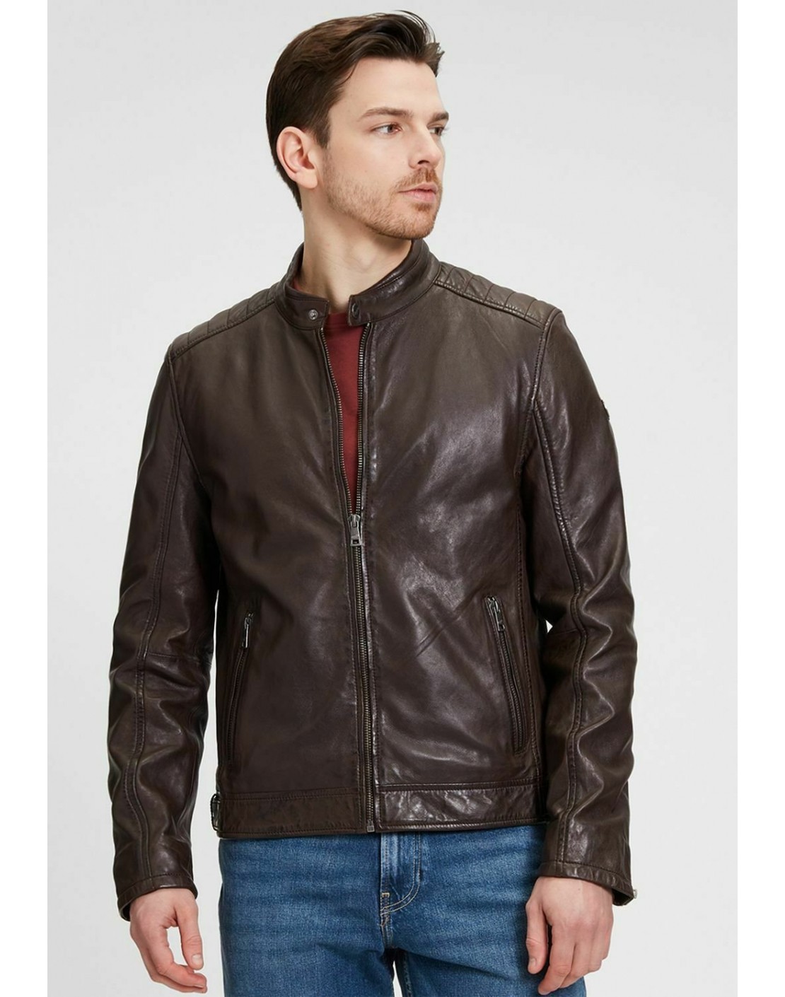 Mauritius Chaqueta piel Brody Lasv Men Biker