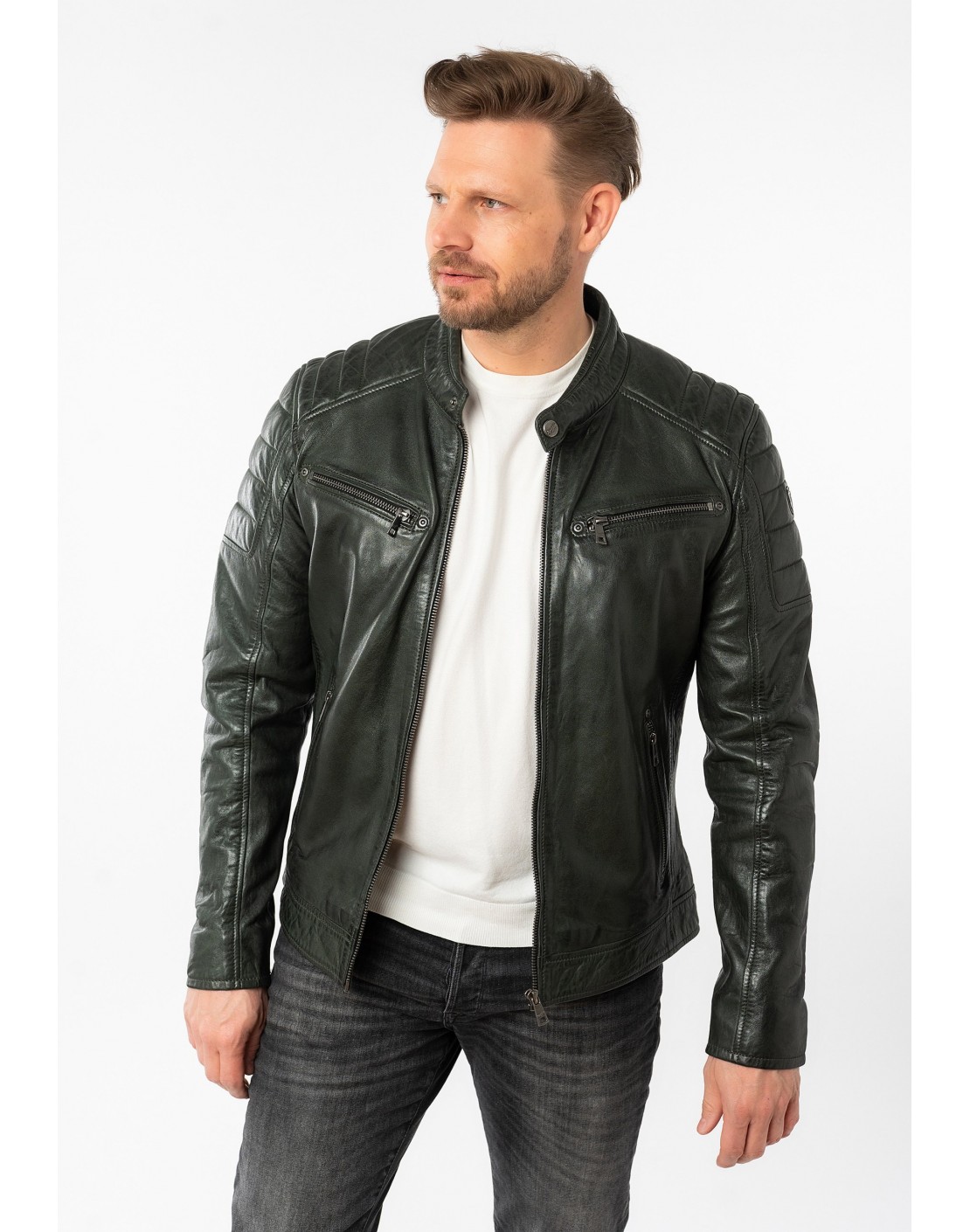 Mauritius Chaqueta piel MMDerry Men Biker