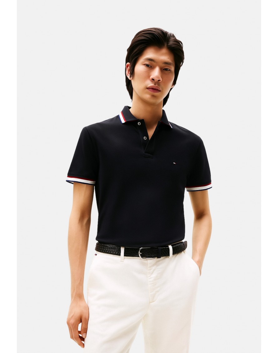 Tommy Hilfiger Polo Cuff Interest Slim Fit