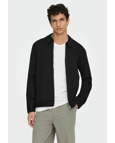 Only & Sons Chaqueta Onsjakes 0339 Reg Zip Overshr Frml Noos